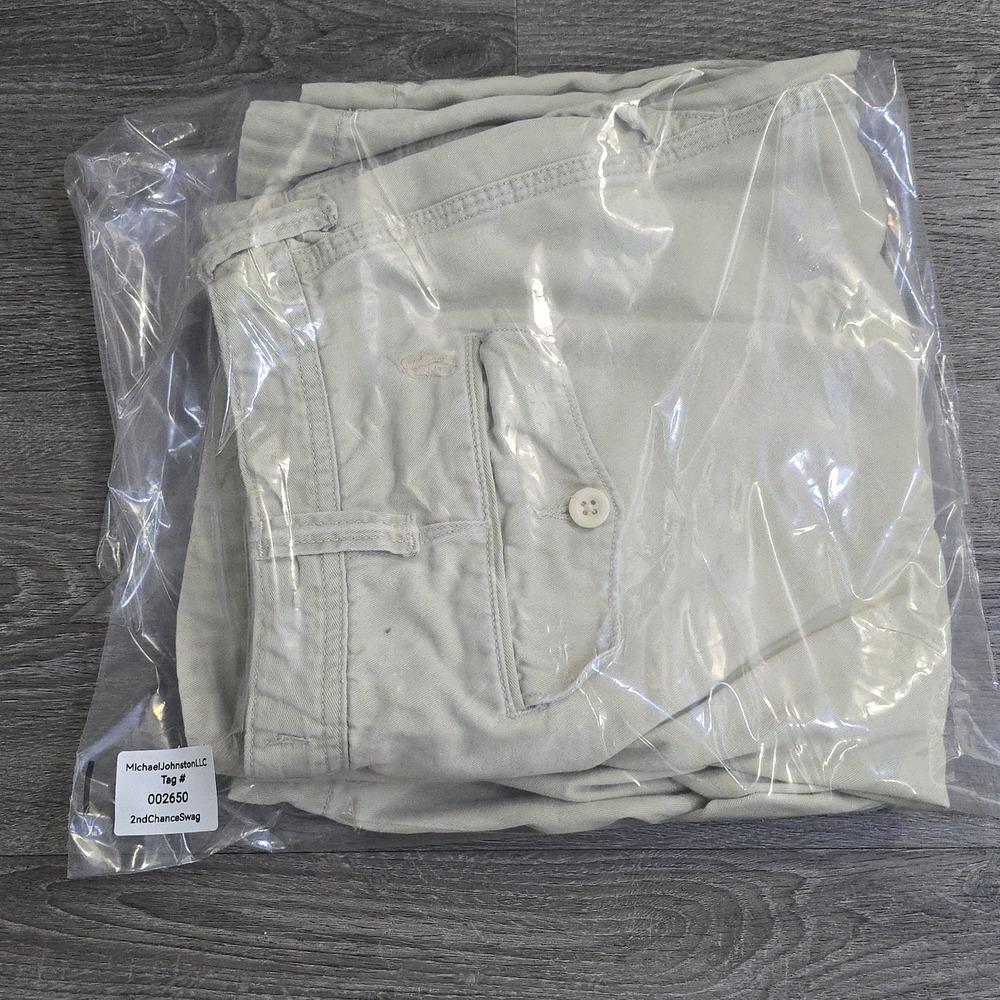 VTG Polo Ralph Lauren Bermuda Chino Shorts Drawstring Talon Zip Flap Pockets 35 - Picture 15 of 15